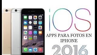 3 Apps para fotografía en iPhone 2016
