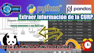 + Calcular la edad con el Registro de Población | extraer información de CURP Pandas | Python