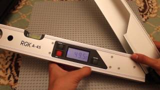 Распаковка и обзор-сравнение угломера RGK A-45 и Bosch GAM 220 MF