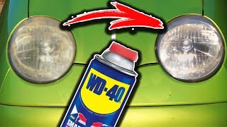 Сделай ФАРЫ ПРОЗРАЧНЫМИ используя секретный рецепт WD-40! Рассказываю как это работает! DIY