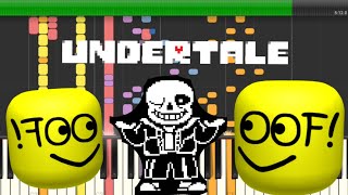 Undertale - Megalovania Using Roblox Death Sound!!