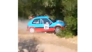 citroen saxo vts rally crash accidente muy fuerte coche rallysprint manacor tortonda