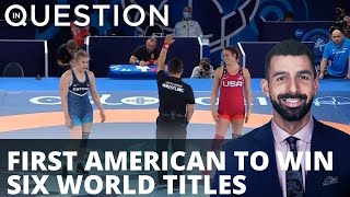 Female wrestler becomes first American to win six world titles