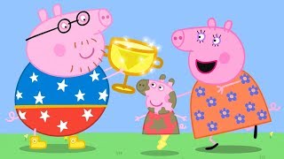 Peppa Pig Official Channel | Daddy Pig's MEGA Puddle Jump with Peppa Pig!