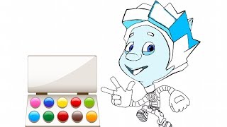 Coloring Book Фиксик for Kids - How to Draw Fiksiki / Zyriki TV