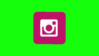 ? Иконки соц сетей на хромакее: instagram 2