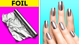 Crazy FAKE NAILS hacks AT HOME || Nail design ideas. DIY Easy Perfect Gel Nails for Beginners!