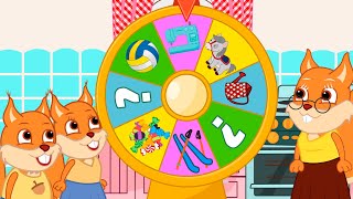 Famille d'Écureuil - Passe-Temps De La Roue Des Souhaits Animé 2023 en Français