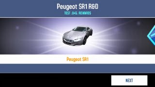 Asphalt 8 Unlocking Peugeot SR1
