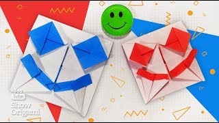 Как сделать Смайл ☺ (эмоджи) оригами из бумаги