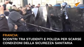 Francia: scontri tra studenti e polizia per scarse condizioni della sicurezza sanitaria