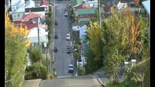 Dunedin,steilste Strasse der Welt,mit Kommentar