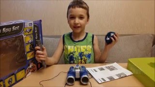 Шпионский набор. Распаковка. Sonic Binoculars Spy Set.