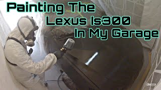 ? Painting the Lexus IS300 in My Garage  DIY Fixing Faded Peeling Clear Coat Paint job dupli-color