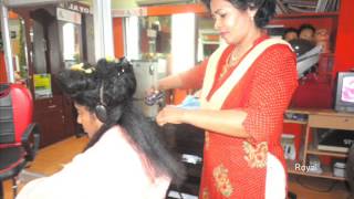 Hair straightening at Royal Beauty Parlour, Madurai