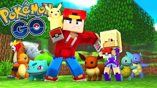 Minecraft Adventure - POKEMON GO, BABY ANGEL CATCHES A POKEMON!