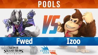 FrostFire 2020 - Fwed (Wolf, Fox) vs Izoo (Donkey Kong, Kirby) - Ultimate Pools