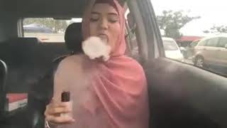 cewe jilbab jago main asap Vappor..