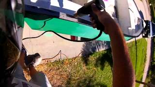 Making your old sun faded rub rail look like new!!