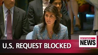 China, Russia block U.S. request on cutting off oil to N. Korea