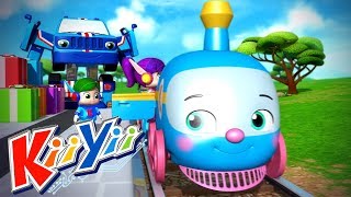 детские песни | Цветной поезд + Еще! | KiiYii | мультфильмы для детей