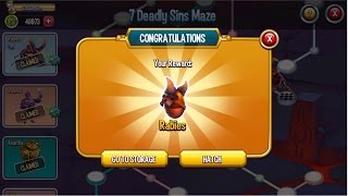 Monster Legends - Seven Deadly Sins Maze island unlock all