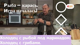 Кухня по заявкам | Холодец с грибами. Холодец с рыбой под маринадом | Илья Лазерсон