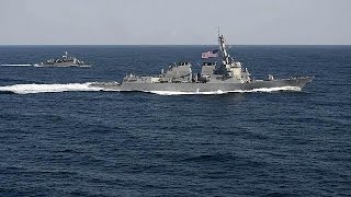 Navio de guerra norte-americano entra em águas reclamadas pela China