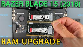 How to upgrade RAM memory in Razer Blade 15 (2018) Advanced laptop