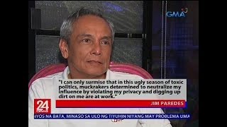 24 Oras: Jim Paredes admits leaked sex video 'was real'