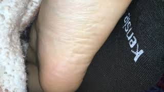 Girlfriends Sleeping Sock Removal