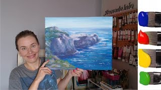 Как нарисовать МОРСКОЙ пейзаж акрилом