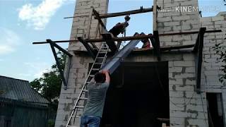 Как поднять двутавровую балку, на второй этаж, без крана?