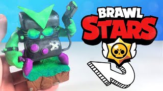 лепим ВИРУС БИТА 8 из пластилина БРАВЛ СТАРС - BRAWL STARS
