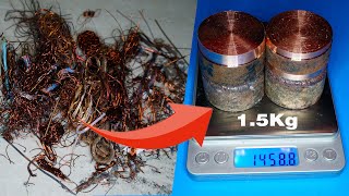 1.5Kg Copper recovery from scrap