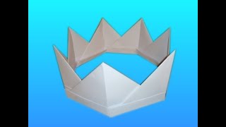 Как сделать КОРОНУ из БУМАГИ своими руками/Оригами корона