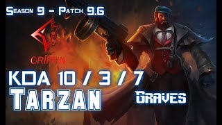 GRF Tarzan GRAVES vs REK'SAI Jungle - Patch 9.6 KR Ranked