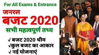 Budget 2020  Full Analysis of Union Budget 2020 Current Affairs 2020