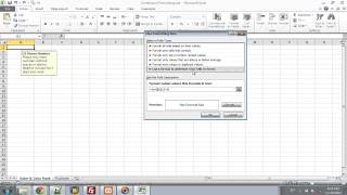 Excel - Data Validation & Conditional Formatting