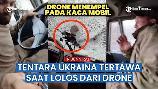 Tentara Ukraina Tertawa Terbahak-bahak Saat Setelah Lolos dari Serangan Drone Rusia