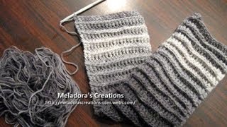 Riptide Scarf Crochet Tutorial - Good scarf for men too!