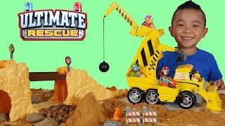 PAW Patrol Ultimate Rescue Construction Truck and Figurines Set Unboxing Fun With CKN Toys