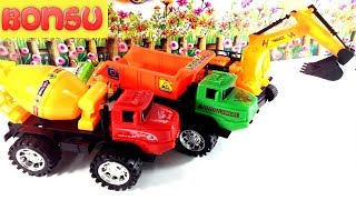 Đồ Chơi Thông Minh|Chị Cầu Vồng Mở Hộp Đồ Chơi Xe Ô Tô Cần Cẩu Cho Trẻ Em Toy Car Excavator For Kids