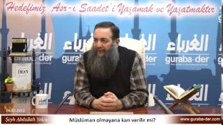 Müslüman olmayana kan verilir mi