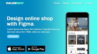 Figma-Design Apps Online Shop with Figma (Speed Art)