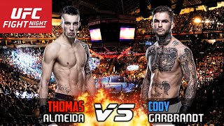 THOMAS ALMEIDA vs CODY GARBRANDT | UFC FIGHT NIGHT 88 | SIMULAÇÃO DA LUTA NO PS4 | EA SPORTS UFC 2