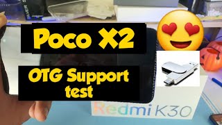 Redmi k30 otg pendrive support test