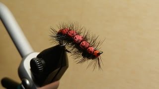 Нахлыстовая мушка "Red&Black caterpillar"