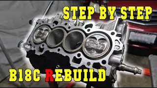 JDM B18C Type R Short Block REBUILD (Full Rotating Assembly)