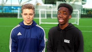 FREE KICK CHALLENGE WITH CHRIS MD!!! THE PERFECT FREE KICK?!